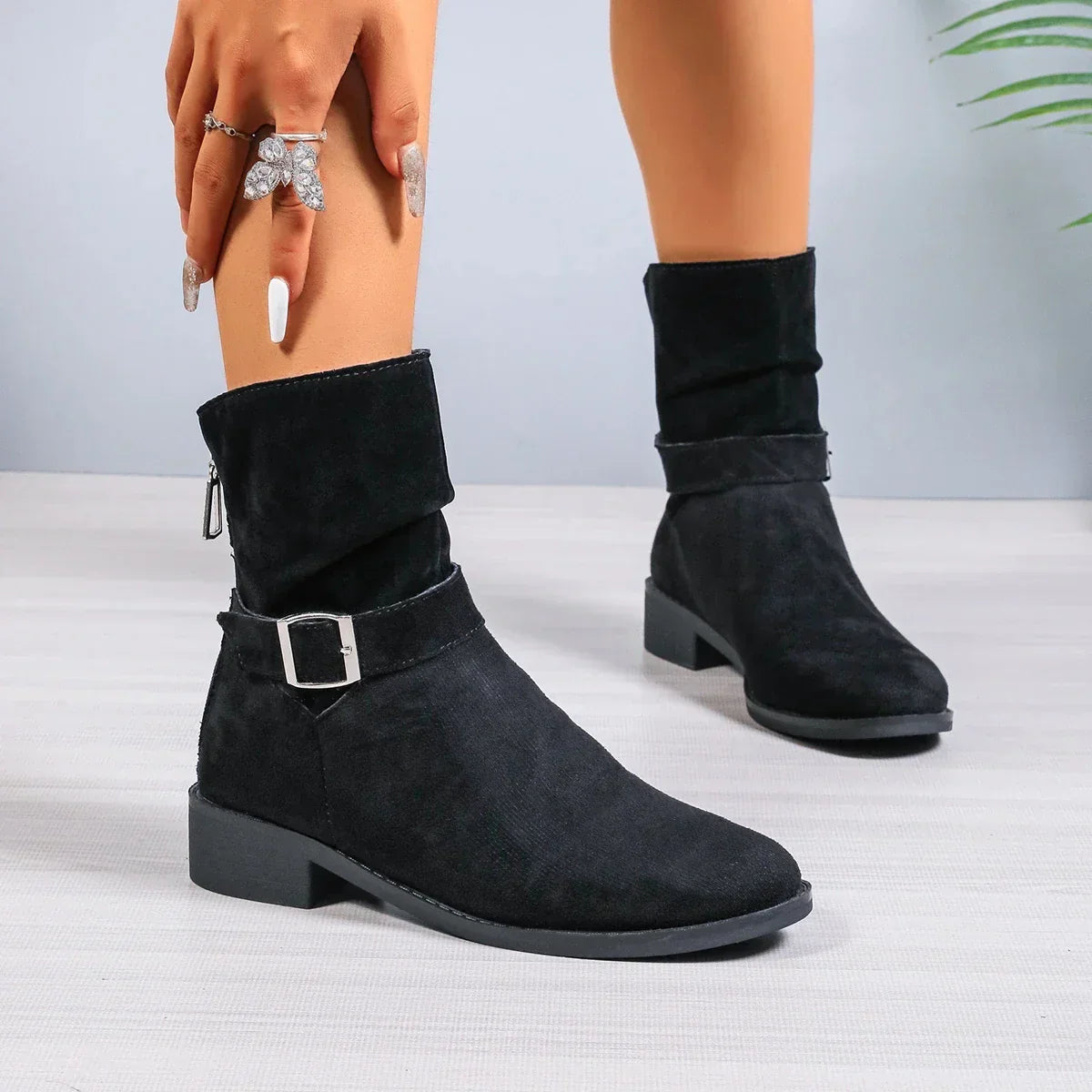 Bottes d'automne femme – Bottes en cuir confortables et élégantes pour saison froide