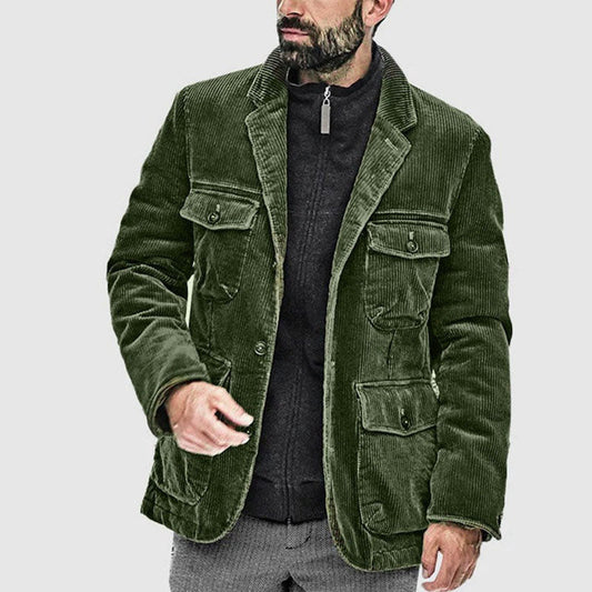 Veste en velours côtelé homme – Veste élégante coupe moderne pour automne