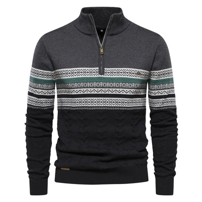 Pull col roulé homme – Pull classique en laine doux et chaud pour hiver