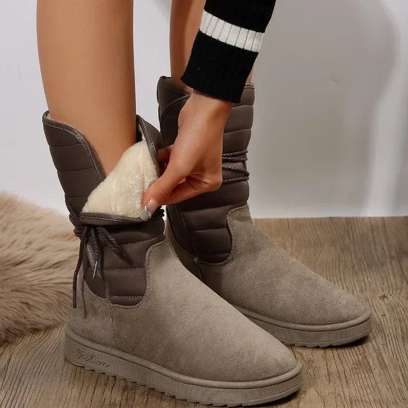 Bottes à lacets femme – Chaussures en cuir élégantes et confortables pour automne