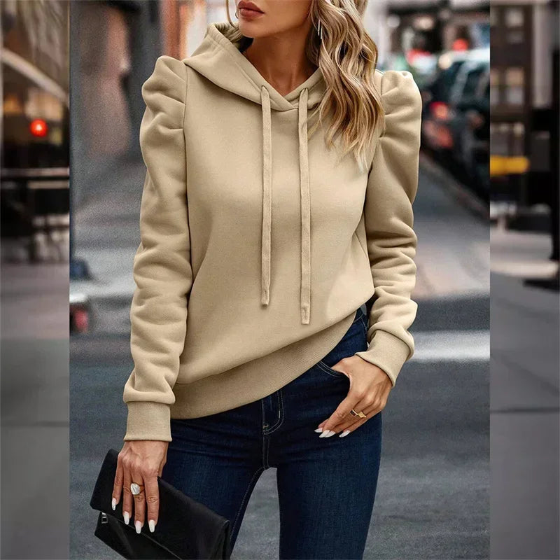 Pull à capuche femme – Sweat-shirt confortable en coton doux pour casual chic