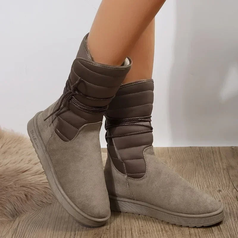 Bottes à lacets femme – Chaussures en cuir élégantes et confortables pour automne