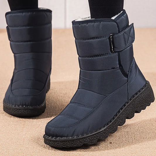 Bottes d'hiver imperméables femme – Chaussures chaudes et confortables pour neige