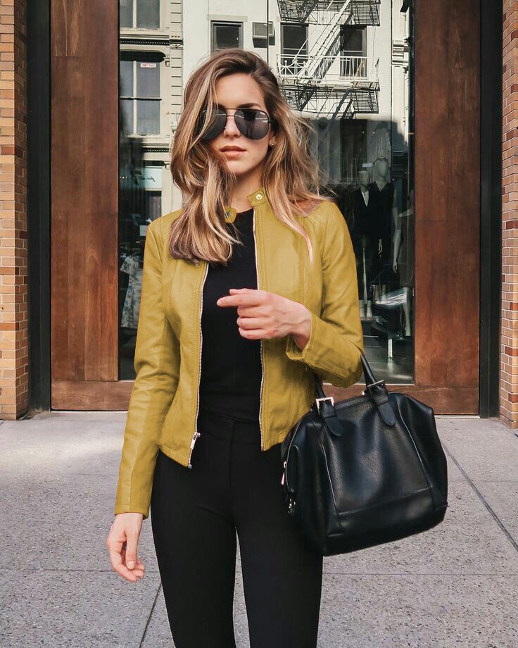 Veste en cuir femme – Blouson élégant en cuir véritable pour look chic