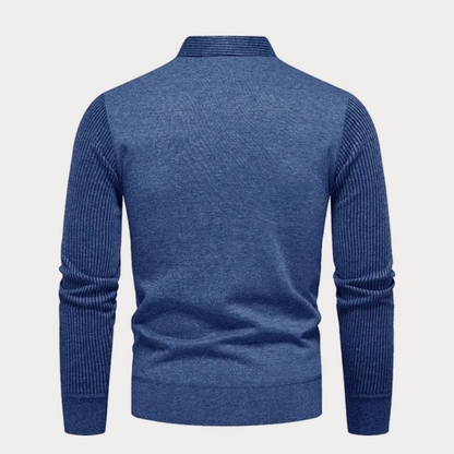 Pull en tricot homme – Pull confortable avec col pour hiver et casual