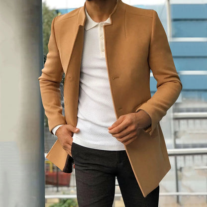 Manteau homme classique – Veste élégante en laine pour hiver et soirée