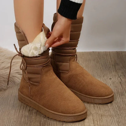 Bottes à lacets femme – Chaussures en cuir élégantes et confortables pour automne