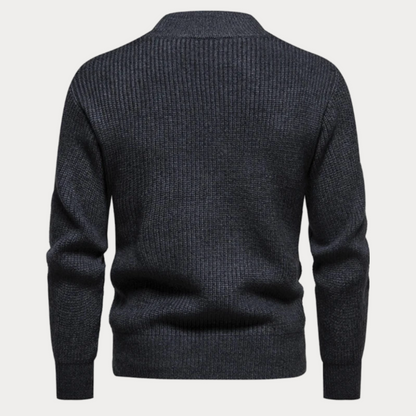 Pull en tricot homme – Pull à col rond confortable et élégant en laine douce