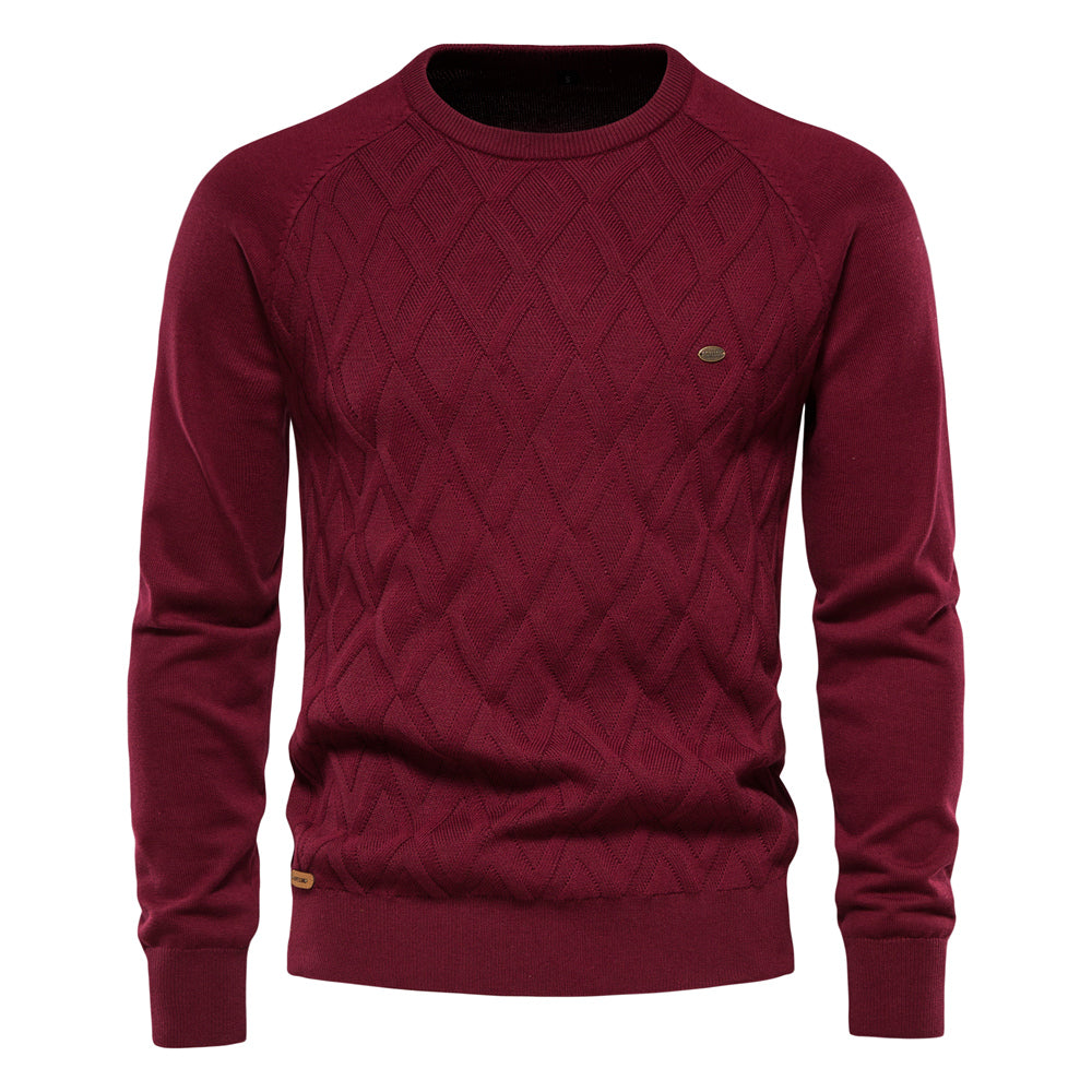 Pull en tricot homme – Pull chaud en laine doux et confortable pour l'hiver