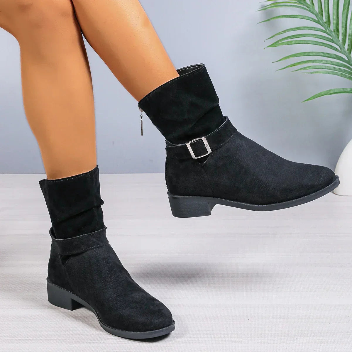 Bottes d'automne femme – Bottes en cuir confortables et élégantes pour saison froide