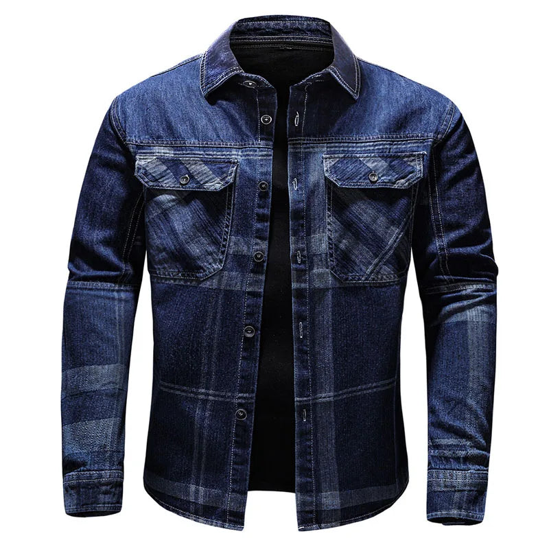 Veste en denim homme – Veste stylée en jean décontractée et tendance