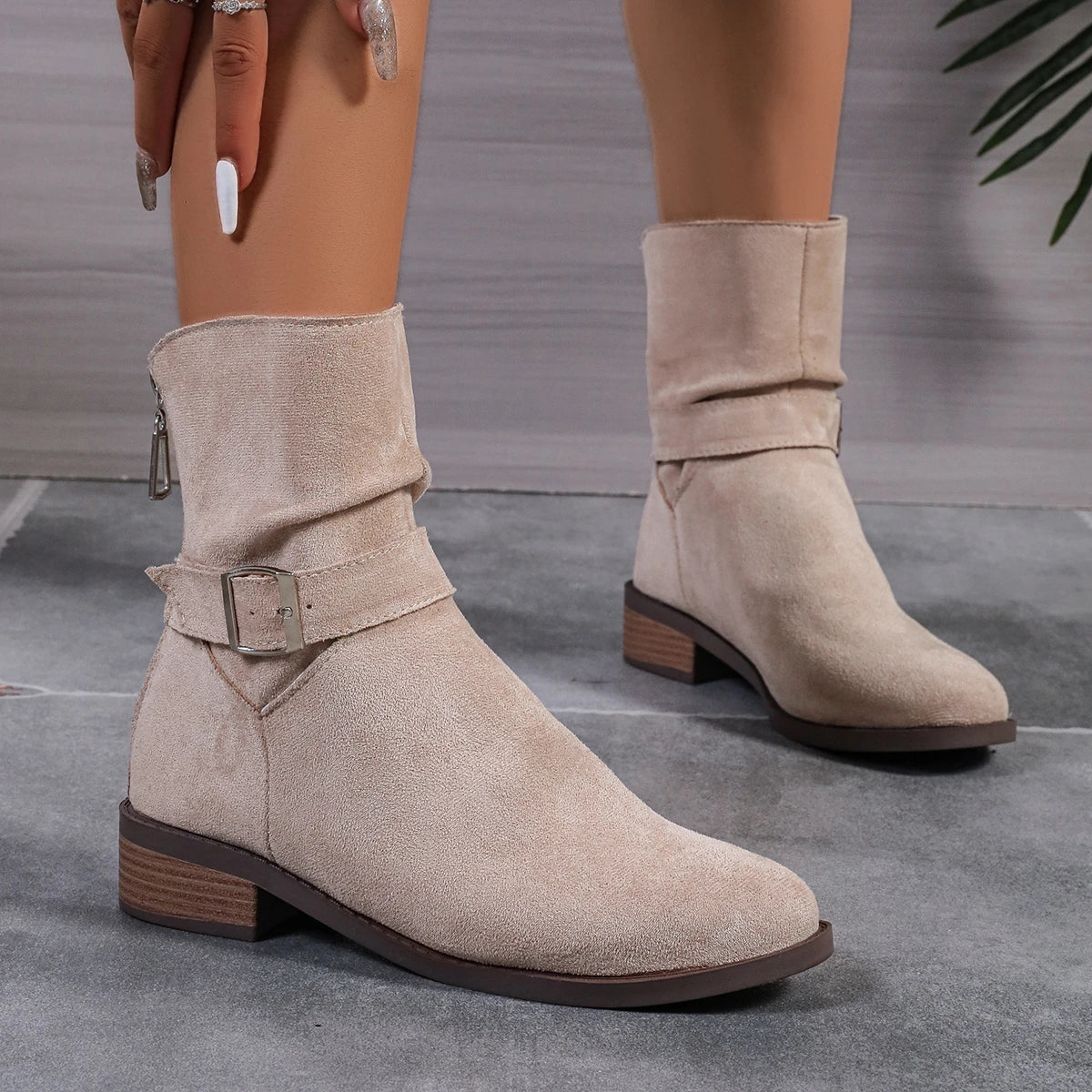 Bottes d'automne femme – Bottes en cuir confortables et élégantes pour saison froide