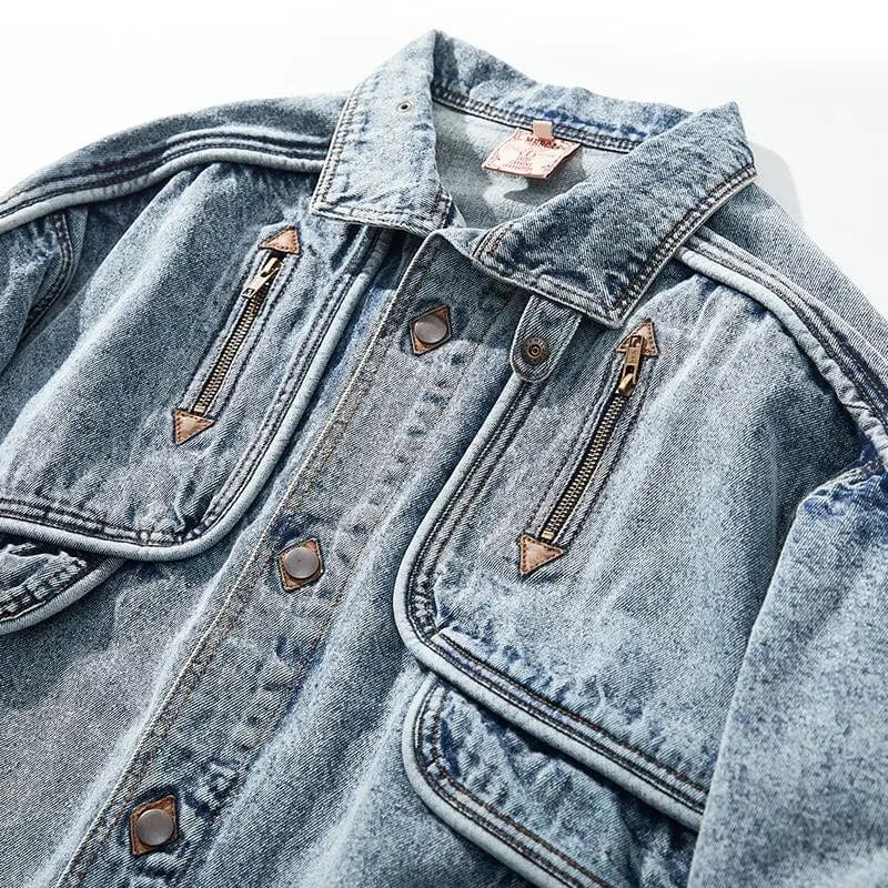 Veste en denim homme – Veste casual en jean coupe moderne et confortable