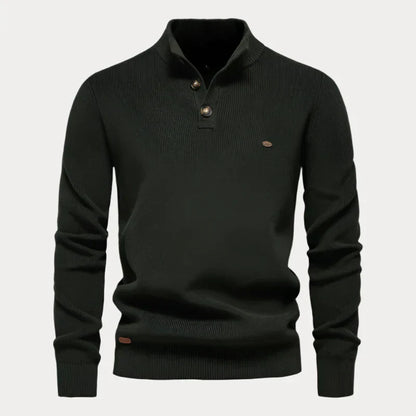 Pull en tricot homme – Pull élégant avec boutons, style décontracté et confortable