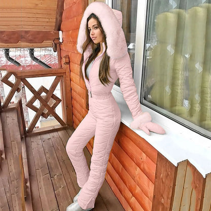 Combinaison d'hiver élégante femme – Combinaison chic en velours pour soirée et casual