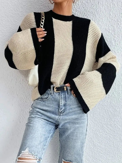 Pull à la mode pour femmes - Pull élégant en laine, coupe moderne et tendance