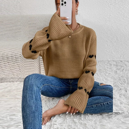 Pull en tricot élégant femme – Pull chic en laine doux et confortable pour l'hiver