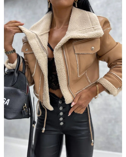 Veste en cuir femme – Blouson élégant en cuir véritable pour look chic