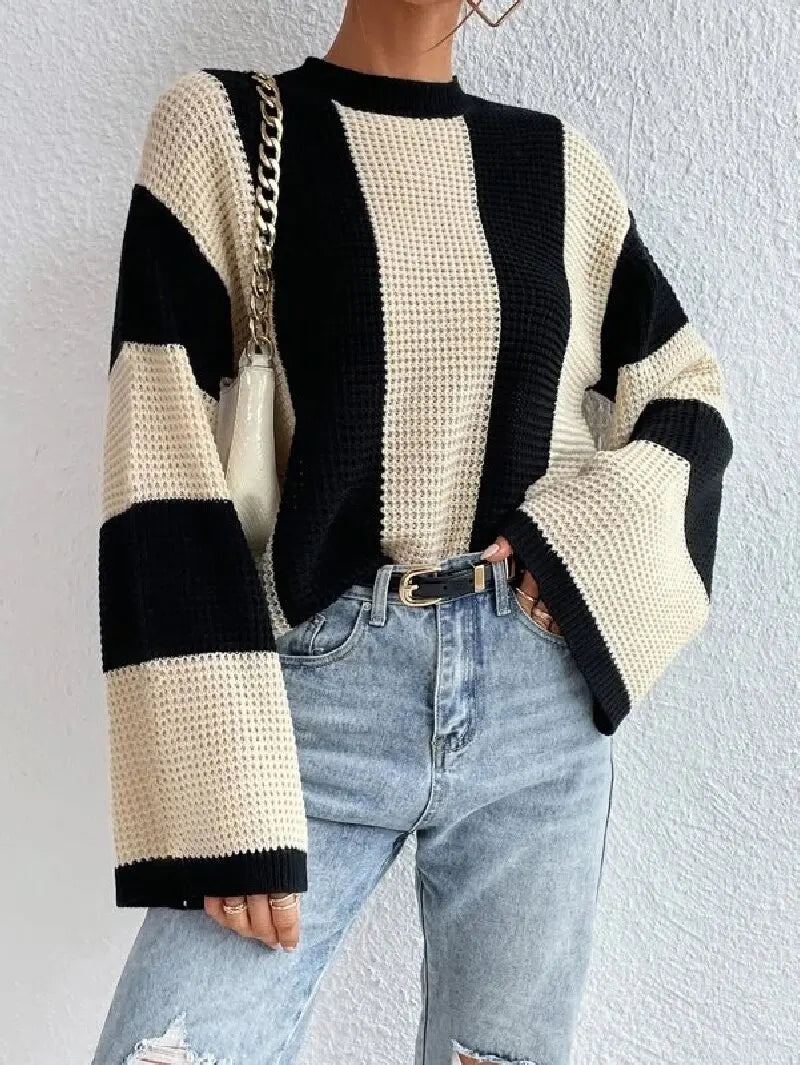 Pull à la mode pour femmes - Pull élégant en laine, coupe moderne et tendance