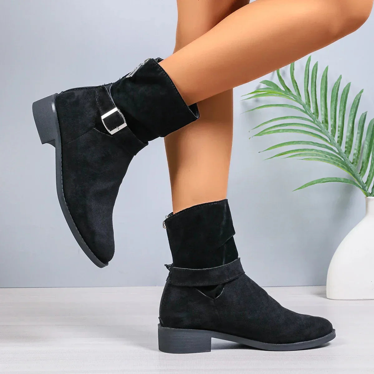 Bottes d'automne femme – Bottes en cuir confortables et élégantes pour saison froide