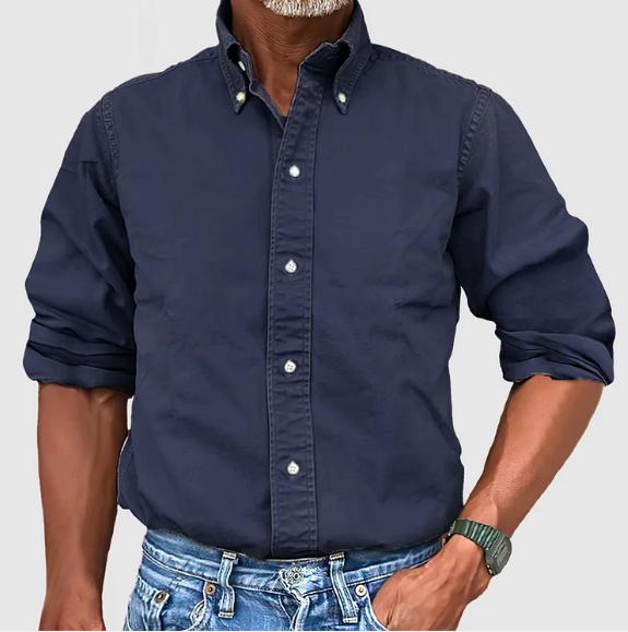 Chemise homme à manches longues – Chemise élégante en coton pour toutes occasions