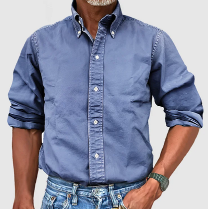 Chemise homme à manches longues – Chemise élégante en coton pour toutes occasions