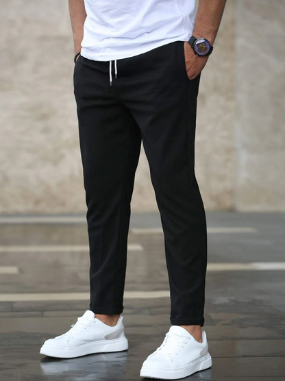 Pantalon court homme – Pantalon léger en coton pour été décontracté et stylé