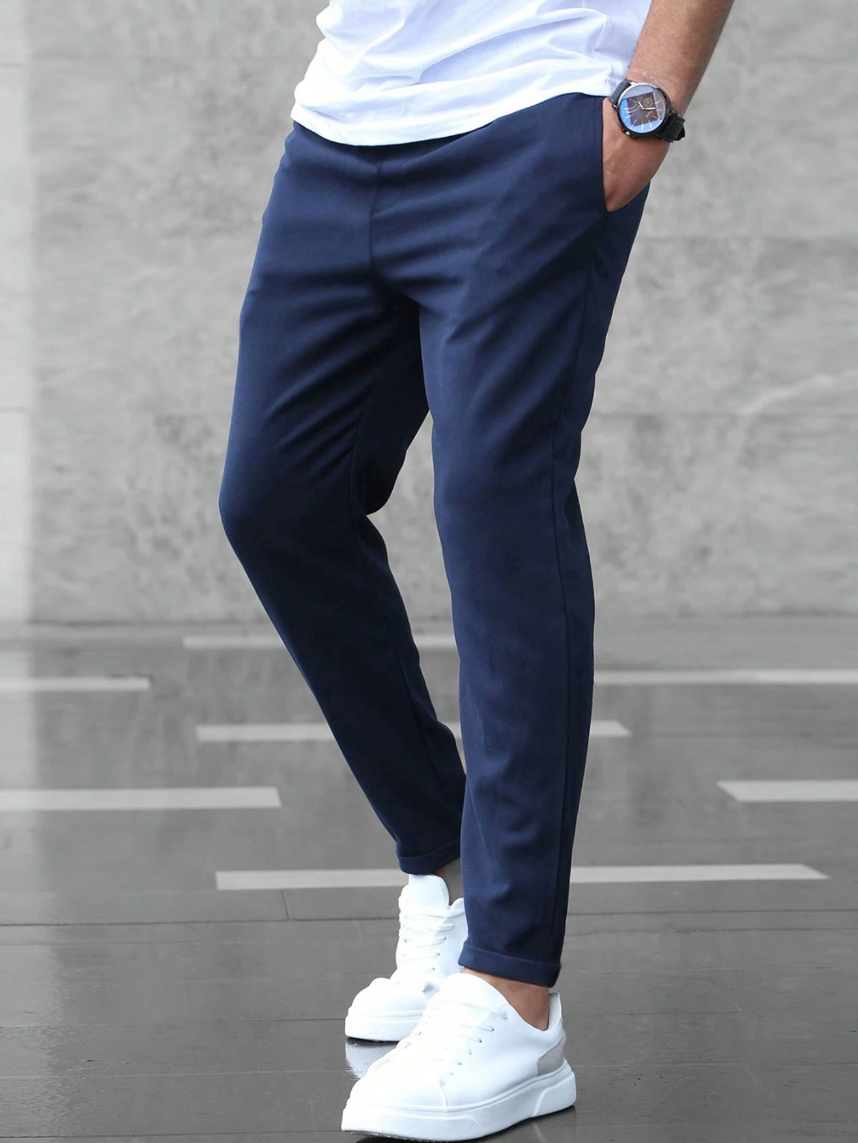 Pantalon court homme – Pantalon léger en coton pour été décontracté et stylé