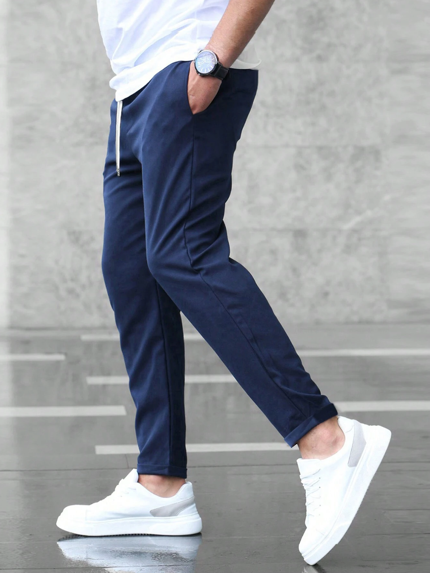 Pantalon court homme – Pantalon léger en coton pour été décontracté et stylé