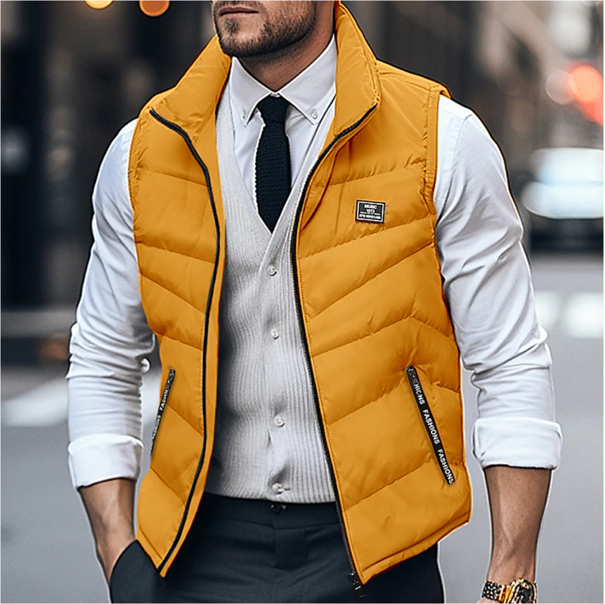 Gilet stylé homme – Gilet élégant en laine pour look décontracté et chic