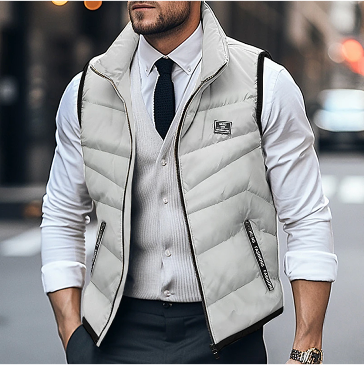 Gilet stylé homme – Gilet élégant en laine pour look décontracté et chic