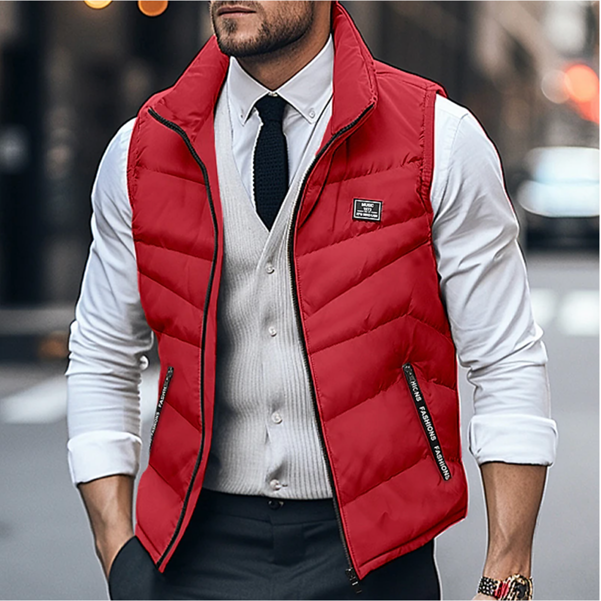 Gilet stylé homme – Gilet élégant en laine pour look décontracté et chic