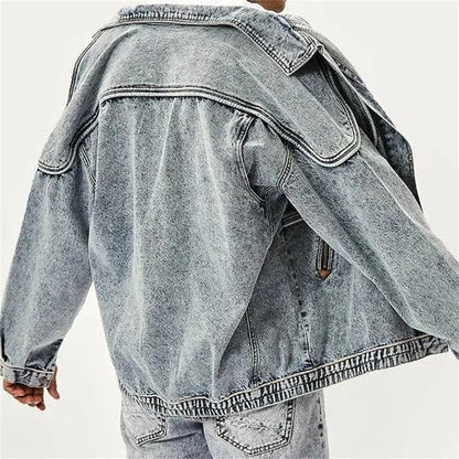 Veste en denim homme – Veste casual en jean coupe moderne et confortable