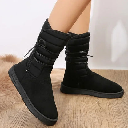 Bottes à lacets femme – Chaussures en cuir élégantes et confortables pour automne