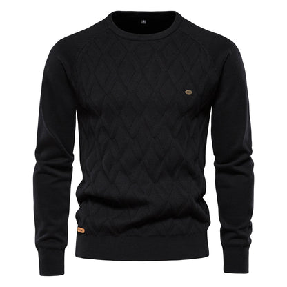 Pull en tricot homme – Pull chaud en laine doux et confortable pour l'hiver