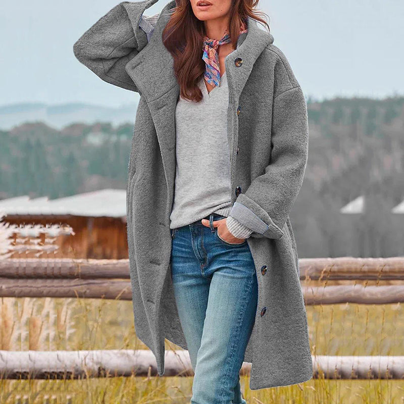 Manteau d'hiver femme – Manteau chic épais en laine pour temps froid