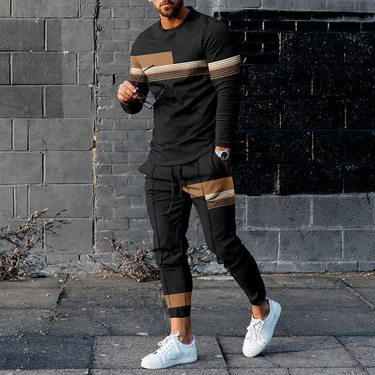 Survêtement homme – Ensemble de jogging confortable en coton pour sport et détente