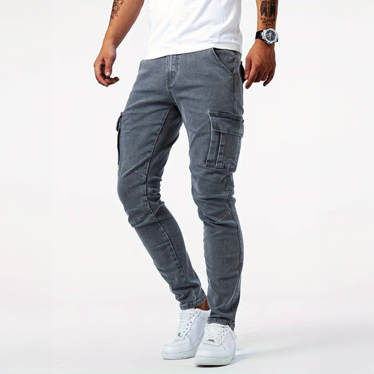 Pantalons Cargo Homme – Pantalons Décontractés en Coton avec Poches Pratiques