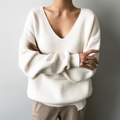 Pull ample femme – Pull en maille doux et confortable pour l'hiver chic