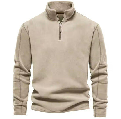 Pull polaire homme – Sweat en polaire d'automne chaud et confortable