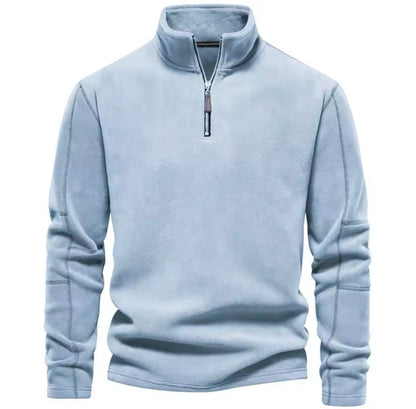 Pull polaire homme – Sweat en polaire d'automne chaud et confortable