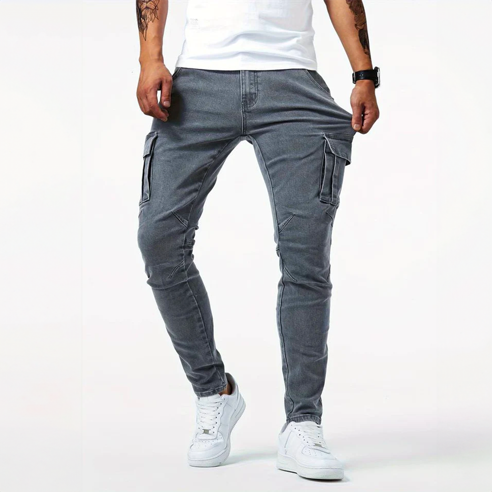 Pantalons Cargo Homme – Pantalons Décontractés en Coton avec Poches Pratiques