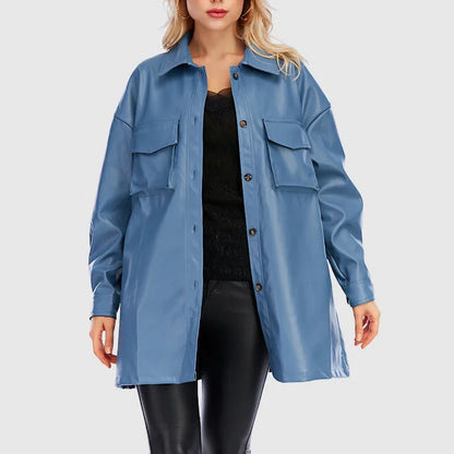 Veste en cuir femme – Veste élégante en cuir véritable pour look chic et tendance