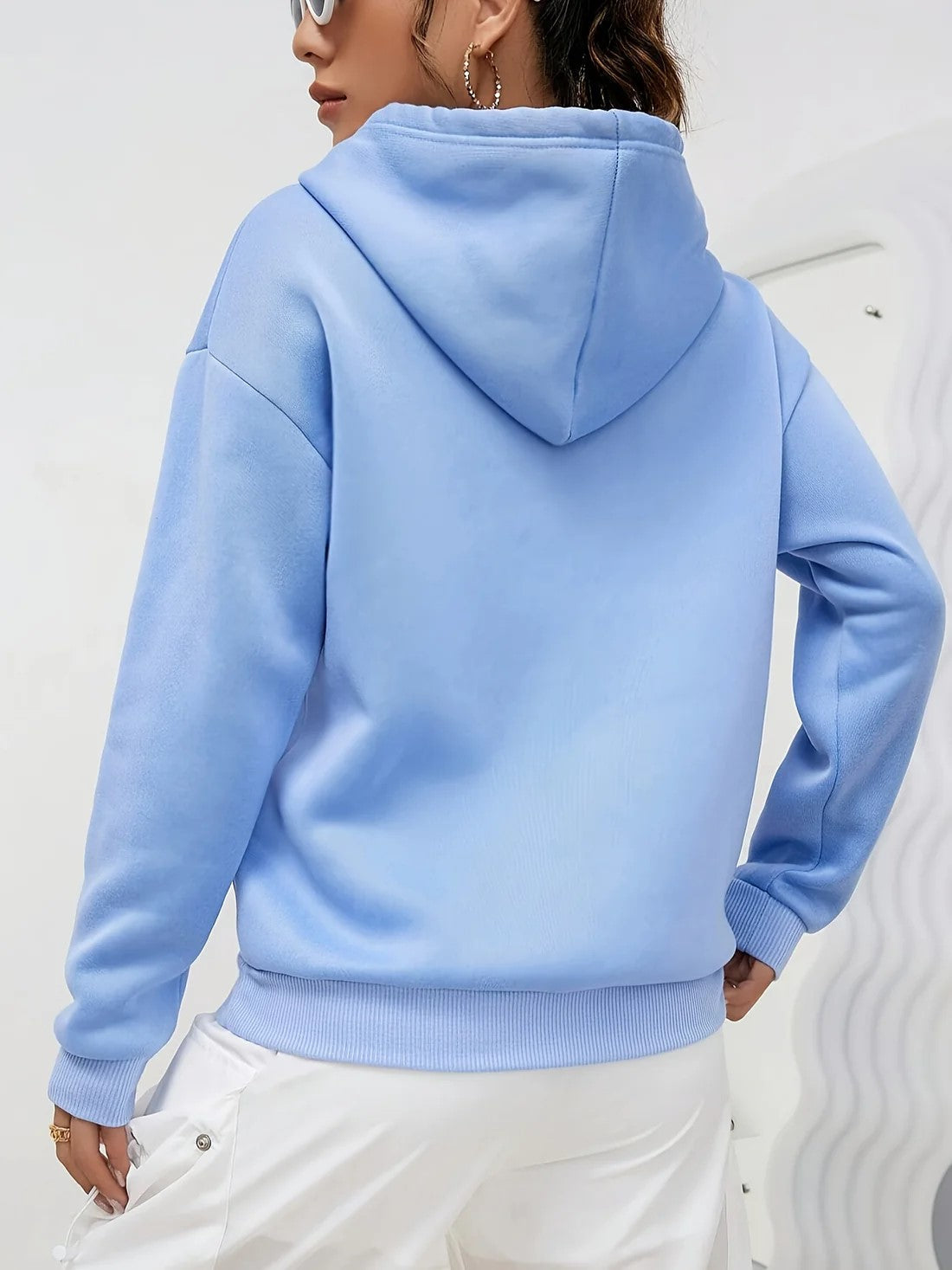 Pull confortable à capuche femme – Sweat-shirt doux et tendance pour casual