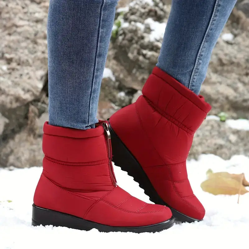 Bottes confortables femme – Bottes en cuir douces et élégantes pour l'hiver