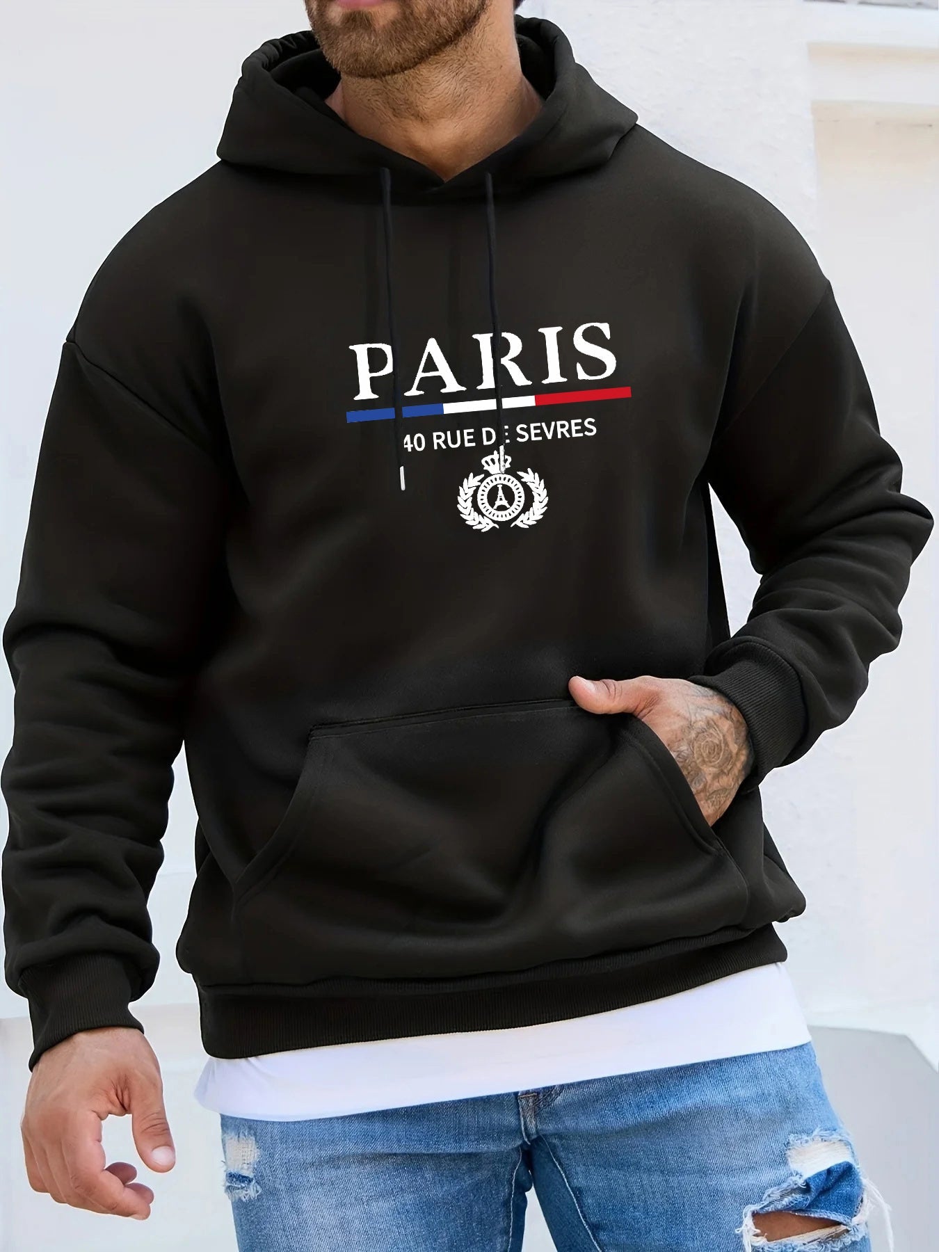 Sweat à capuche homme décontracté – Pull confortable en coton pour loisirs