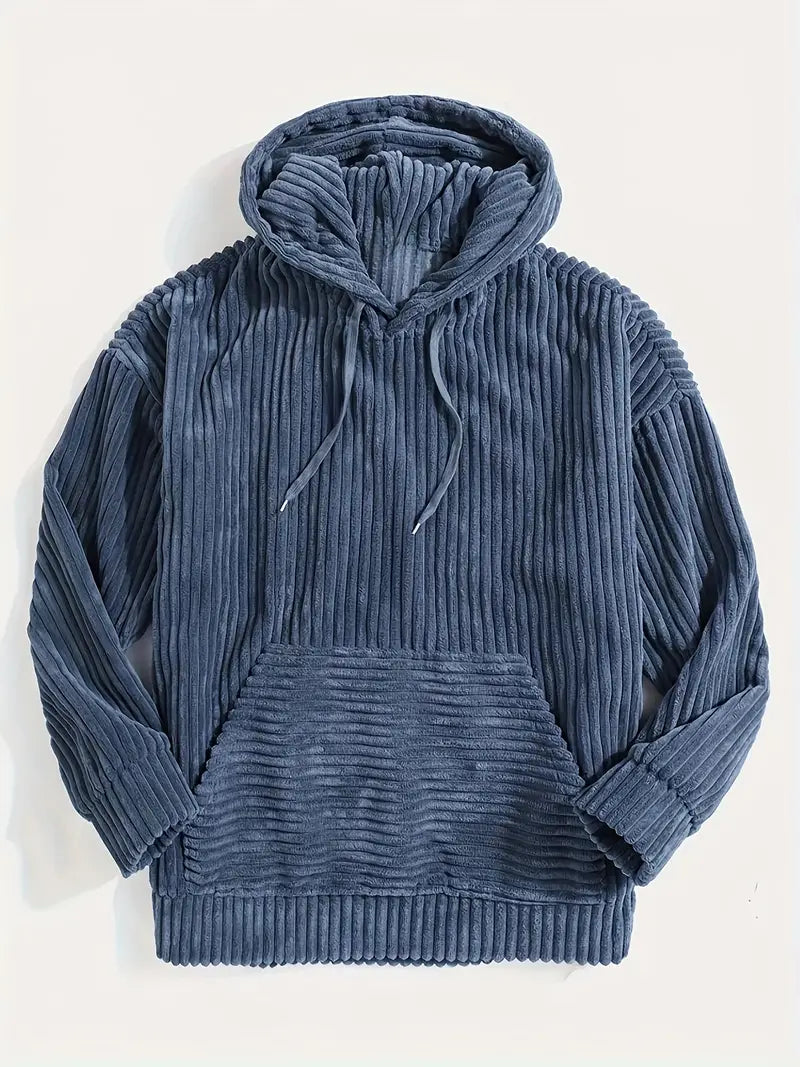 Pull douillet homme – Sweat à capuche chaud en polaire pour hiver élégant