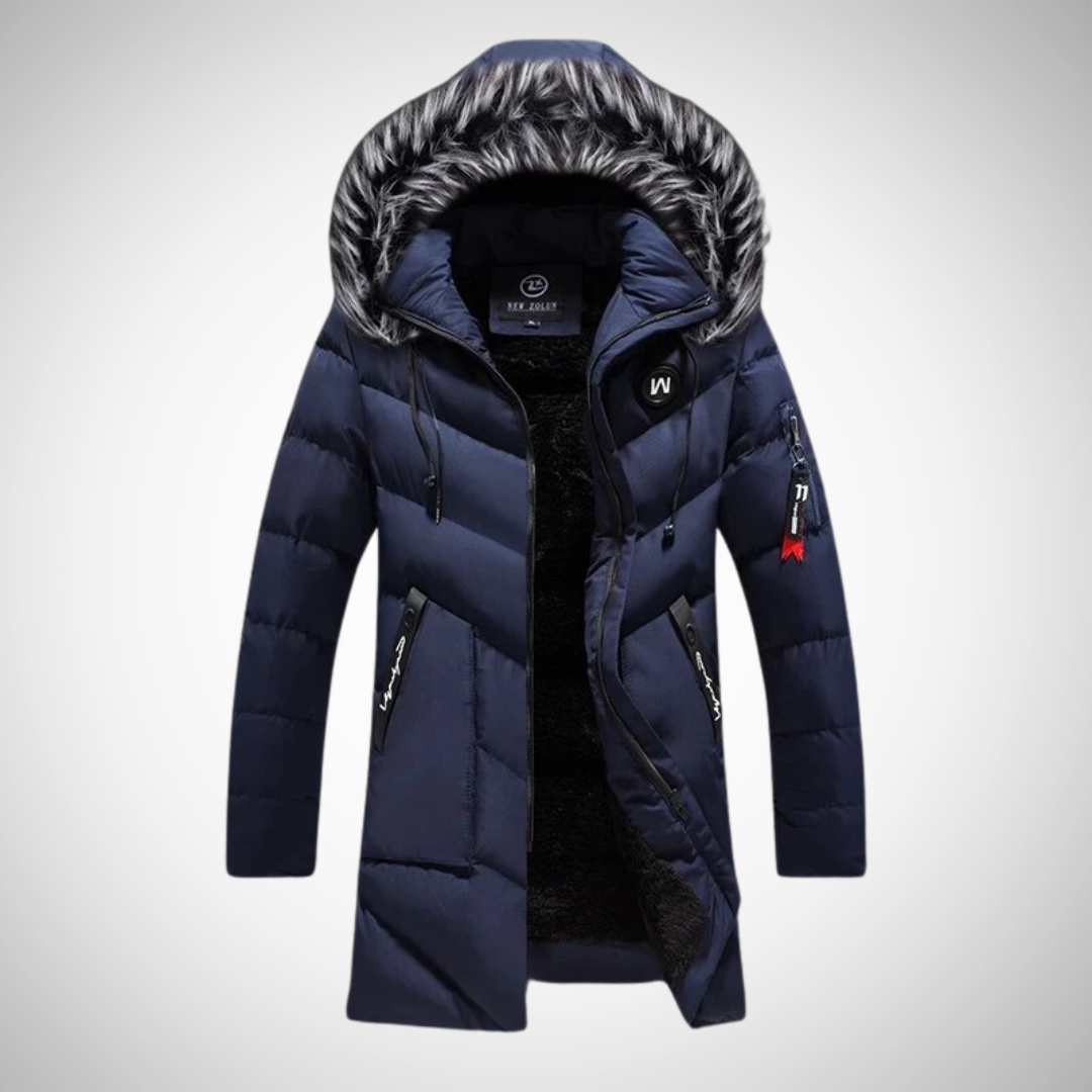 Manteau d'hiver homme – Veste chaude en laine avec capuche et coupe moderne