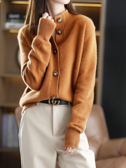 Cardigan confortable femme – Cardigan en tricot doux et élégant pour l'hiver