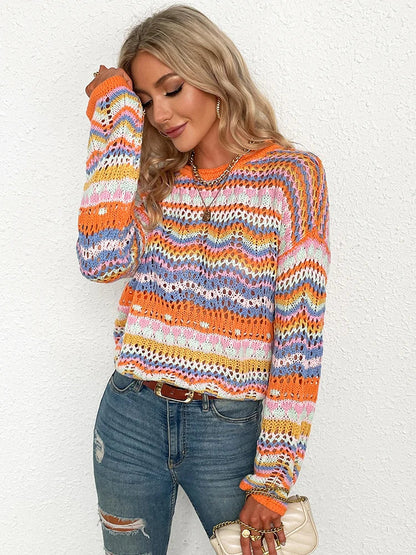 Pull en crochet femme – Pull tendance en laine doux et stylé pour l'hiver